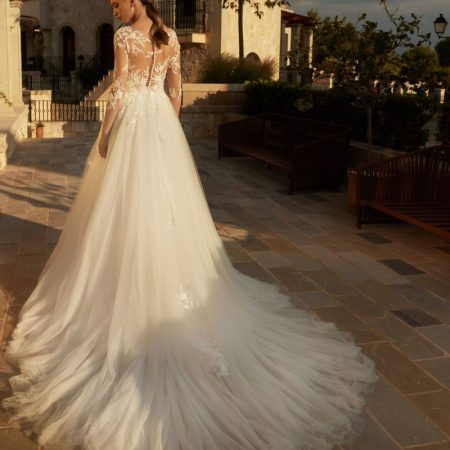 vestido de novia por atrás carnelian colección bianca di sposa