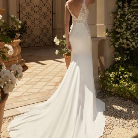 vestido de novia por atrás citrine colección bianca di sposa