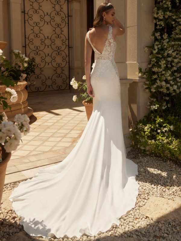 vestido de novia por atrás citrine colección bianca di sposa