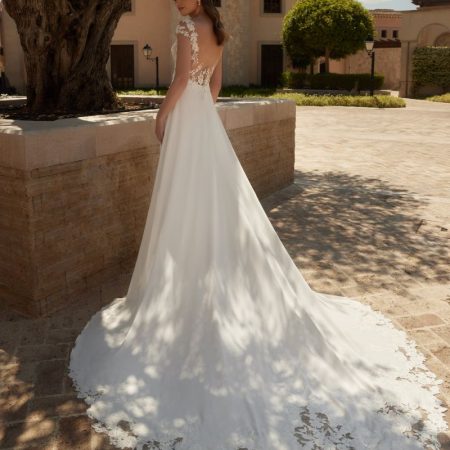 vestido de novia detrás turquoise colección bianca di sposa