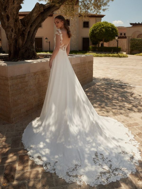 vestido de novia detrás turquoise colección bianca di sposa