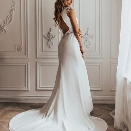 Vestido de novia detrás Modelo Leonora, Monica Loretti